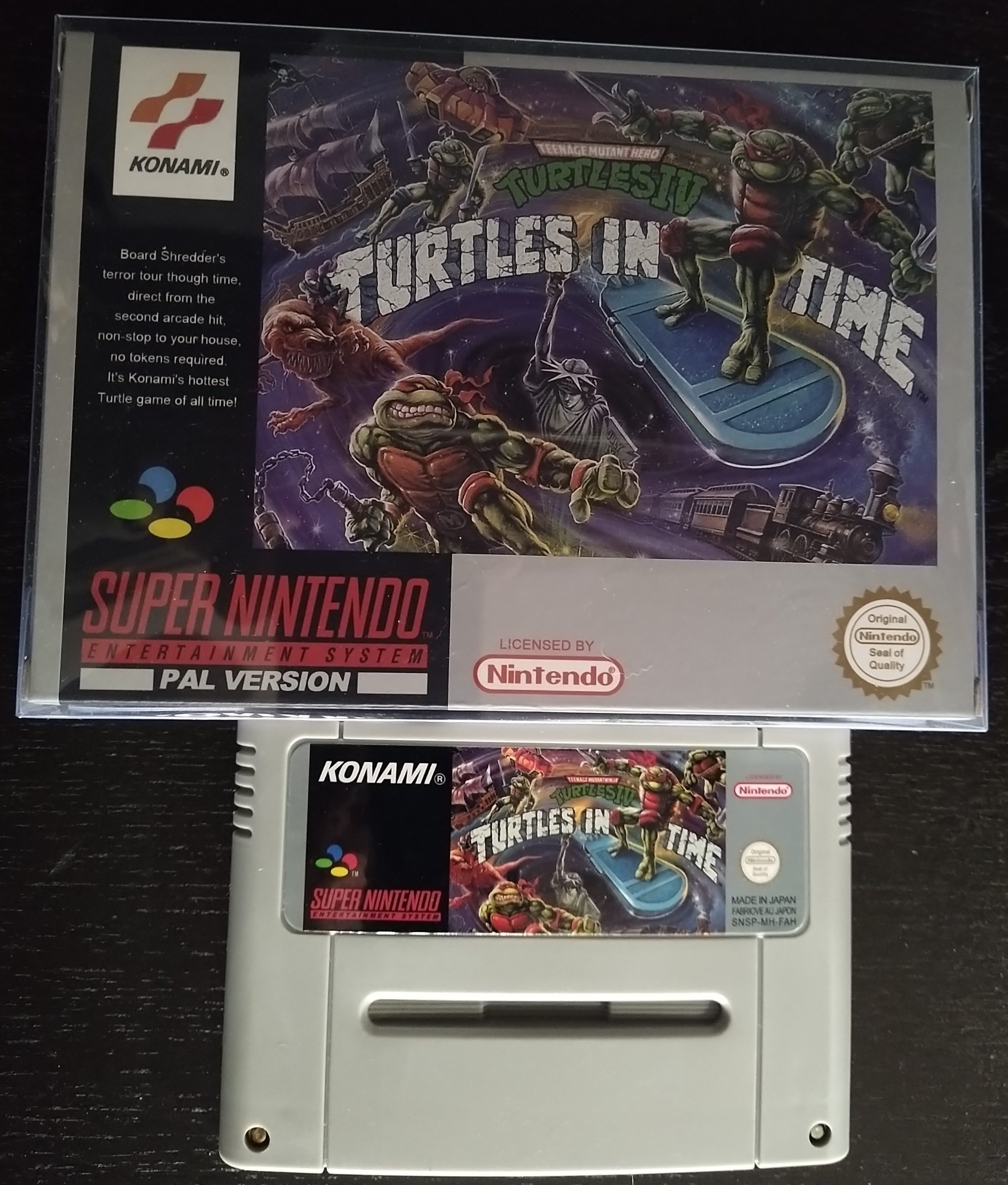 SNES TURTLES IV: Turtles in Time Repro - BlueArrow BoardGames Acc 3D &  VideoGames %