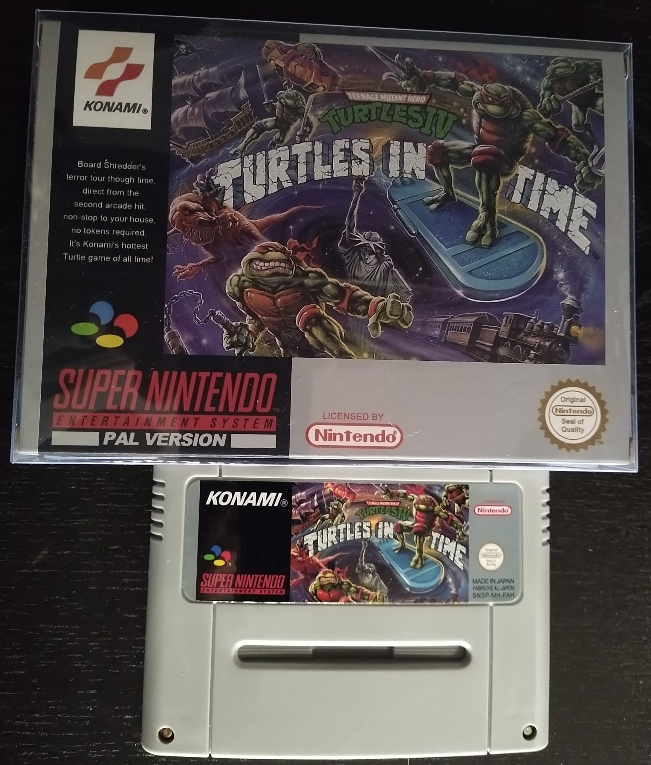 SNES TURTLES IV: Turtles in Time “Repro” - BlueArrow BoardGames Acc 3D &  VideoGames